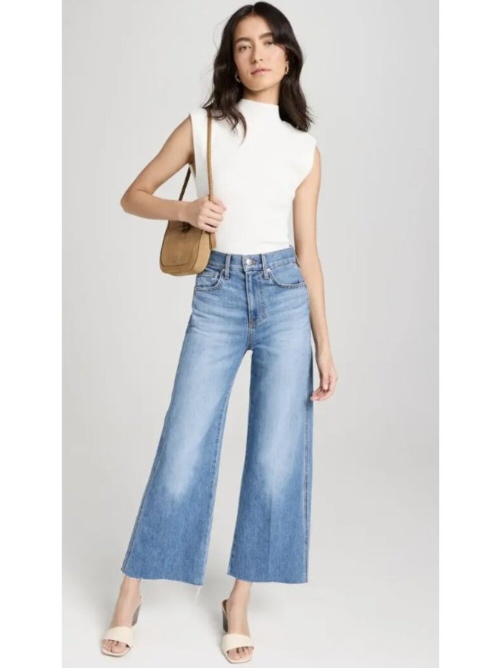 *** Veronica Beard Taylor Cropped High Rise Denim Jeans Enough Said ( 24 )